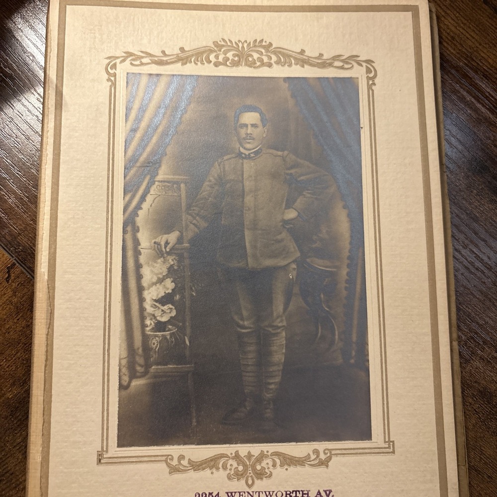 1890s US Military Army Officer Portrait Spanish American War 1898-1902 Antique